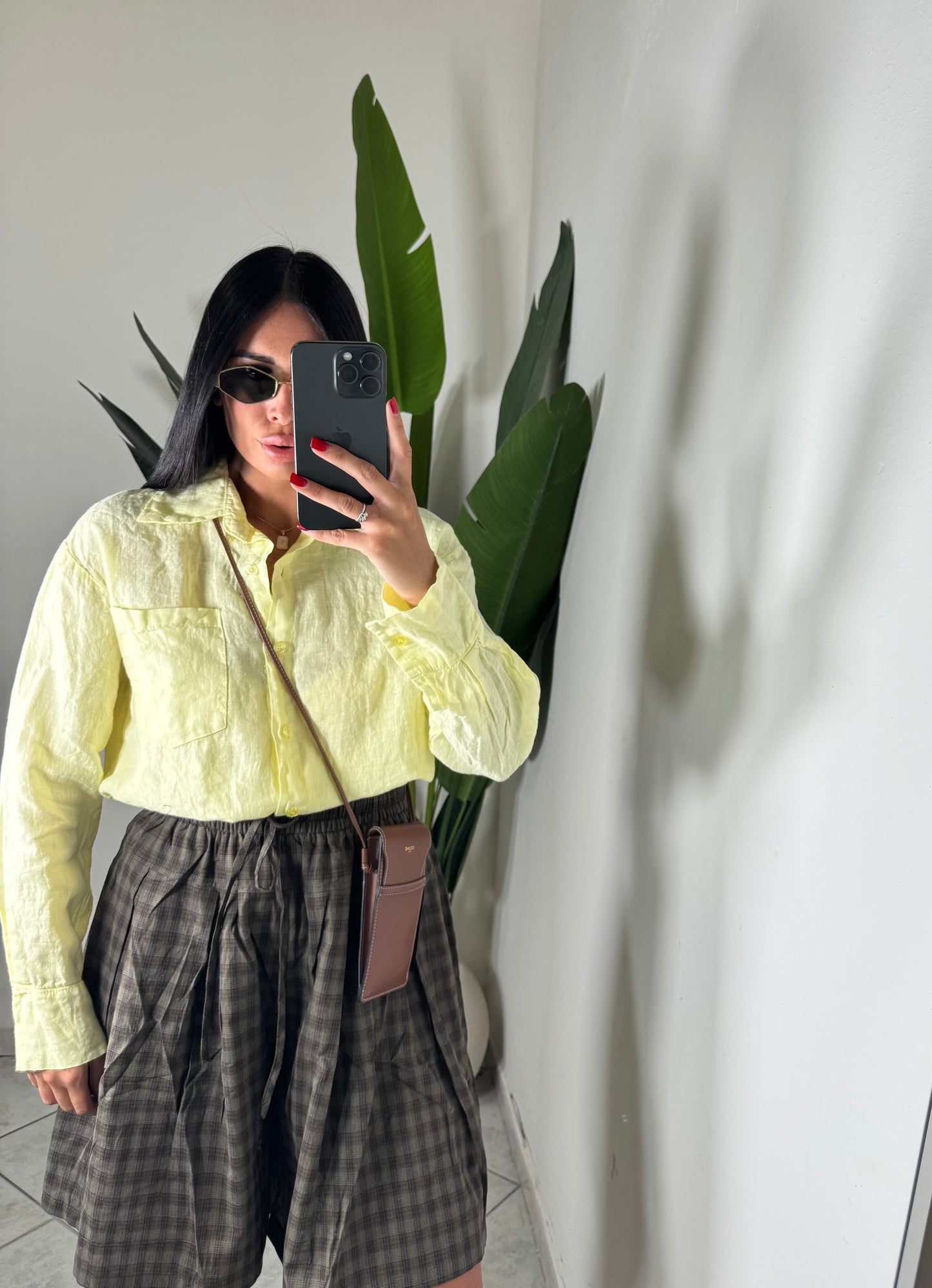 Camicia in Lino gialla✨