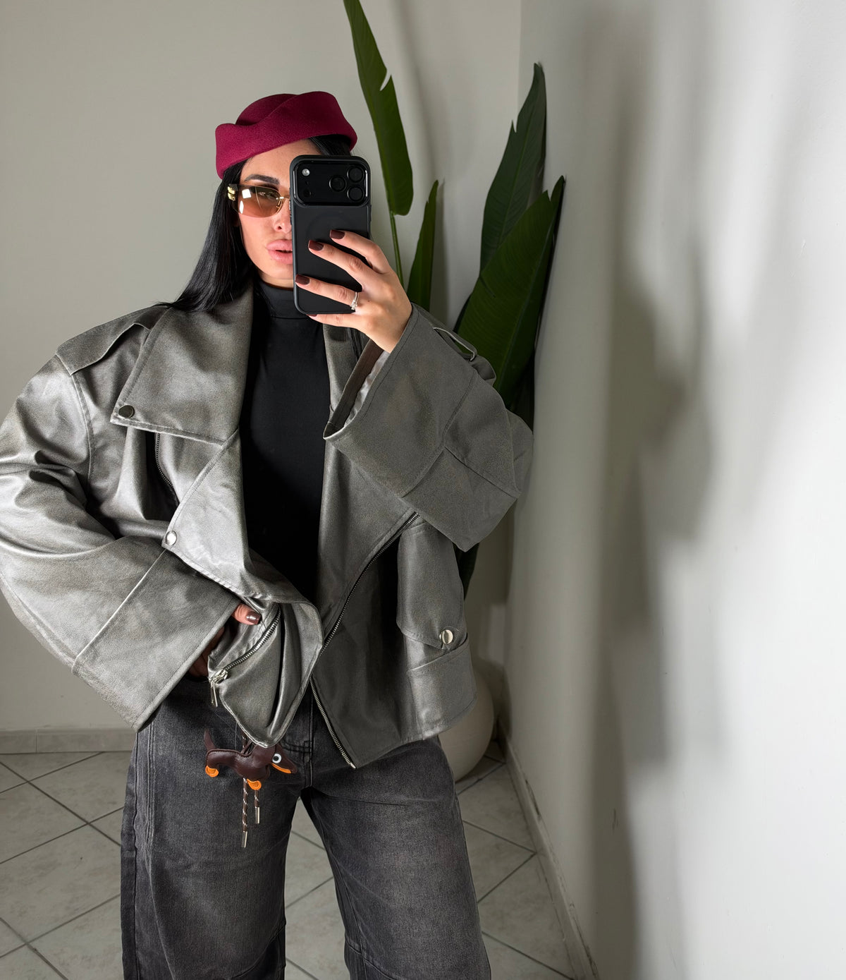 Chiodo over size✨grigio