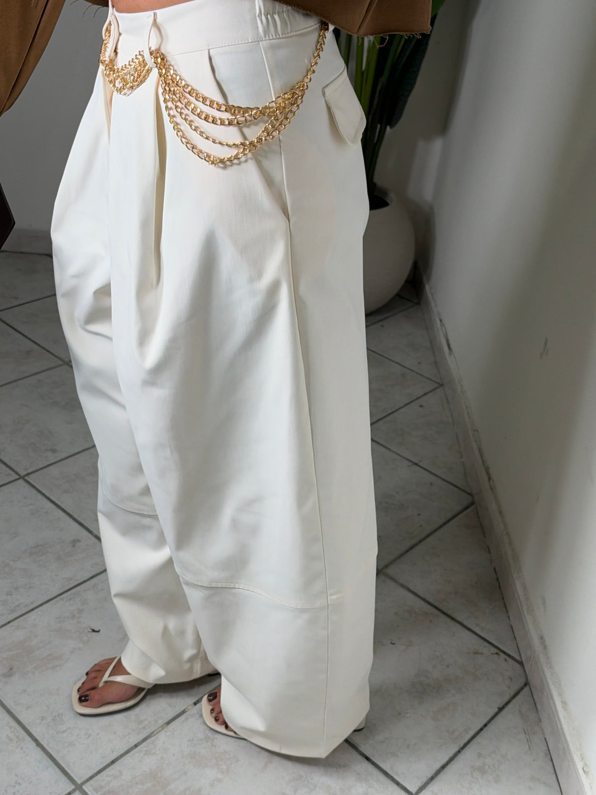 Pantalone JUST WEST✨panna