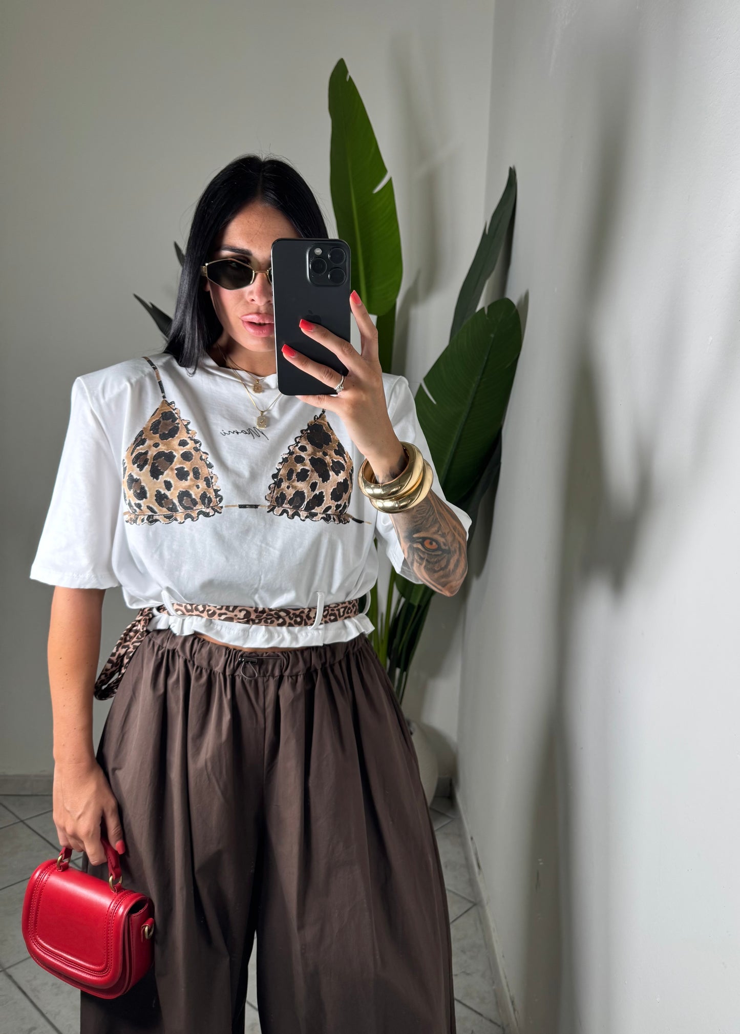 T-shirt crop just west ✨Bianca