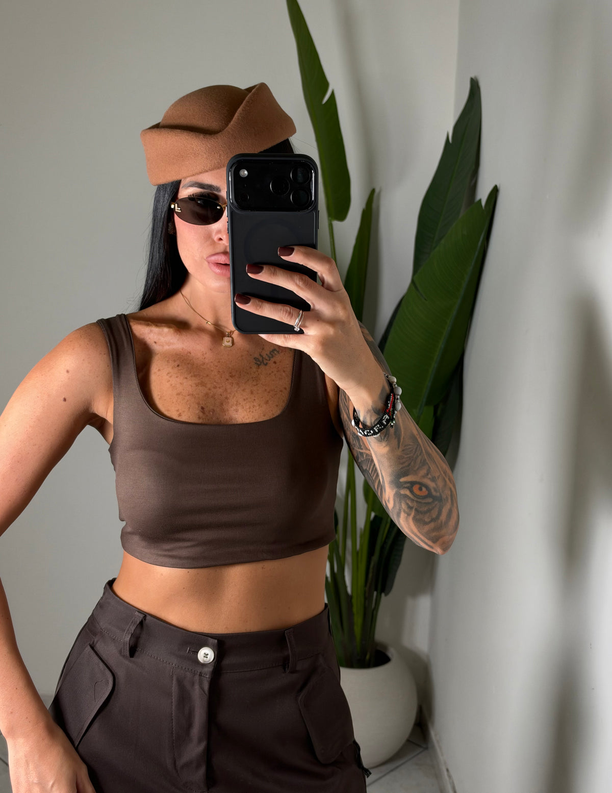 Top just west marrone✨