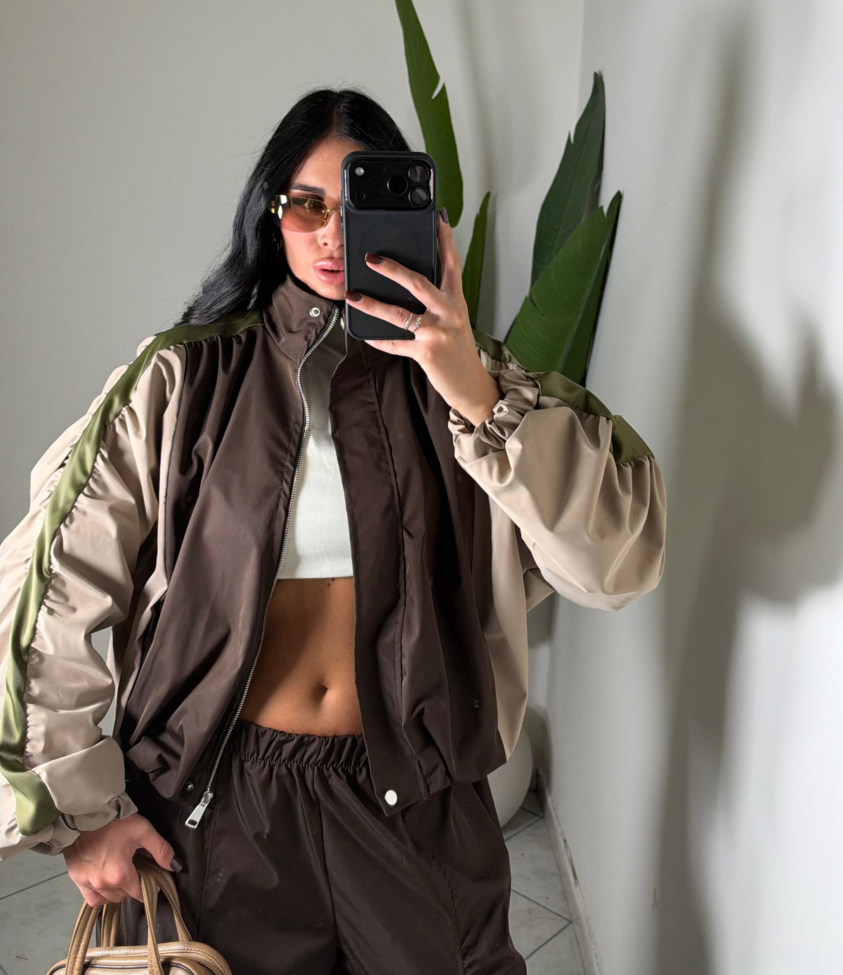 Bomber CLEA✨marrone verde