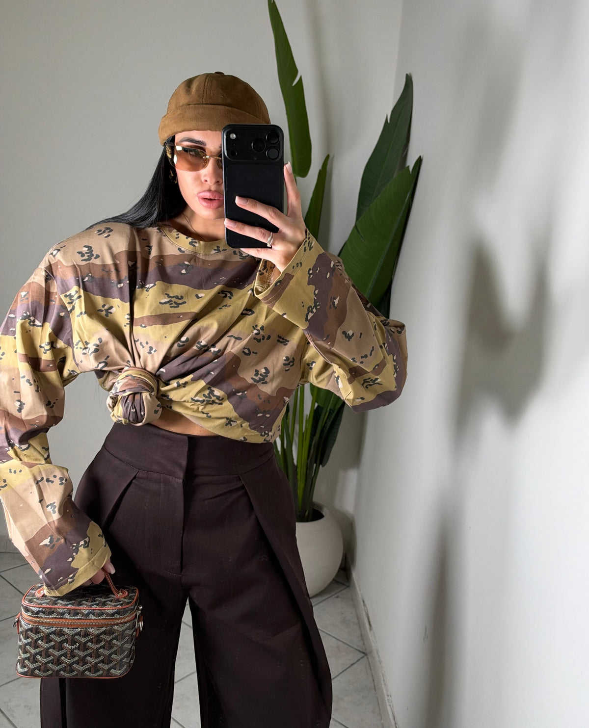 MAXI T-shirt CON SPALLINE✨militare