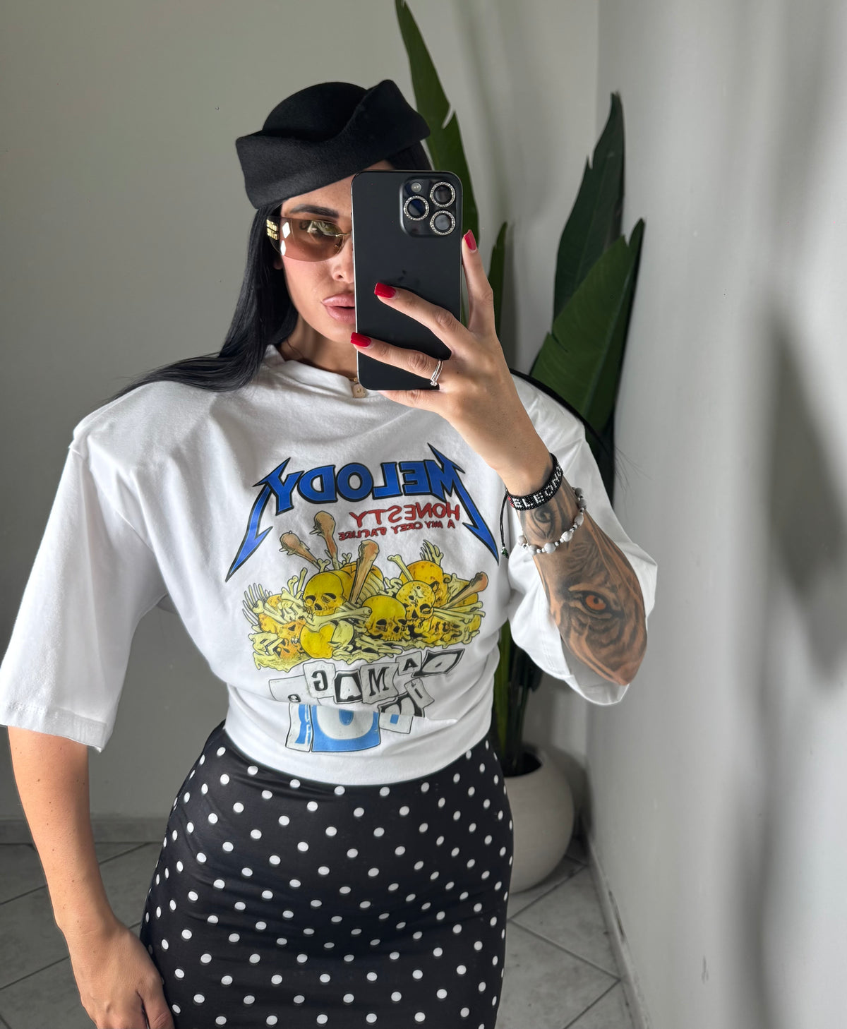 T-shirt crop melody✨