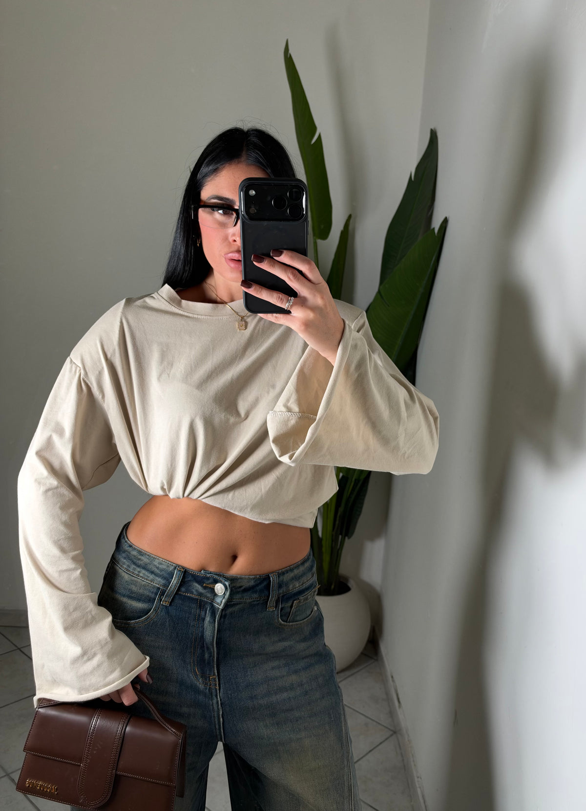 T-shirt con spalline✨
