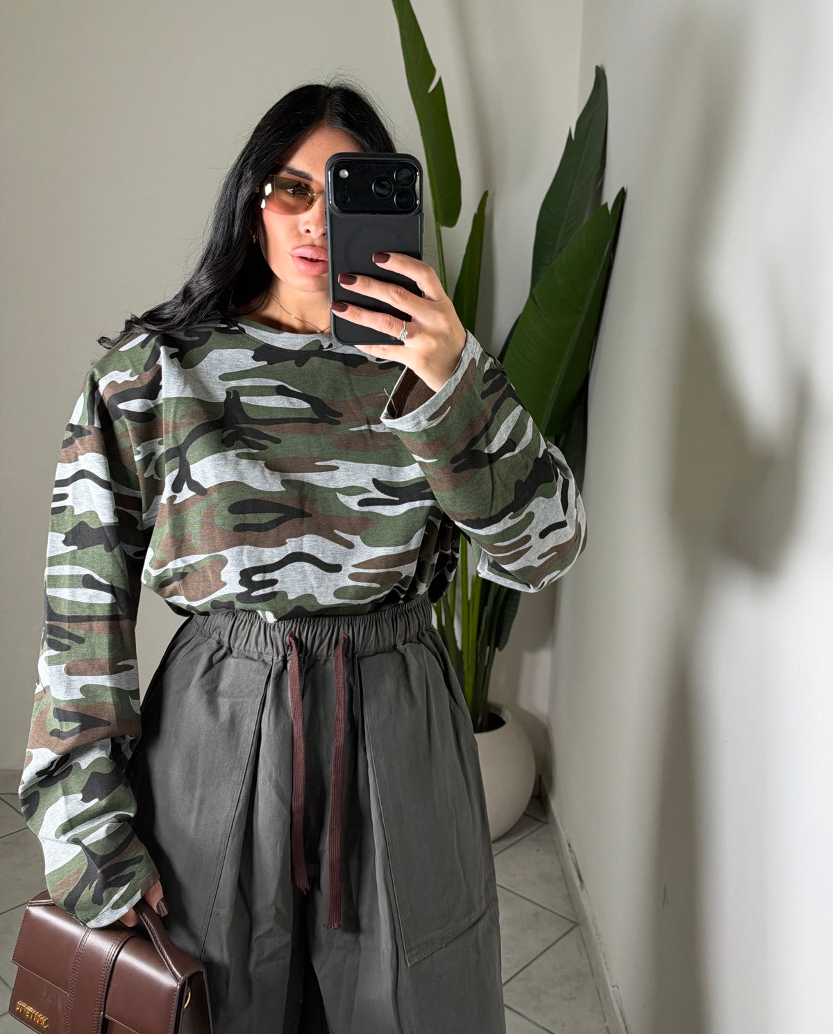 Maxi felpa militare✨