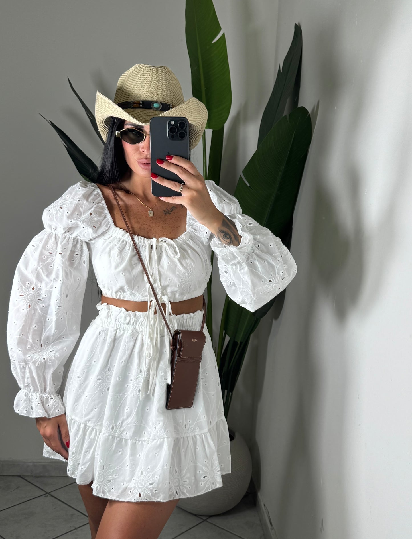 Coordinato in pizzo San gallo✨