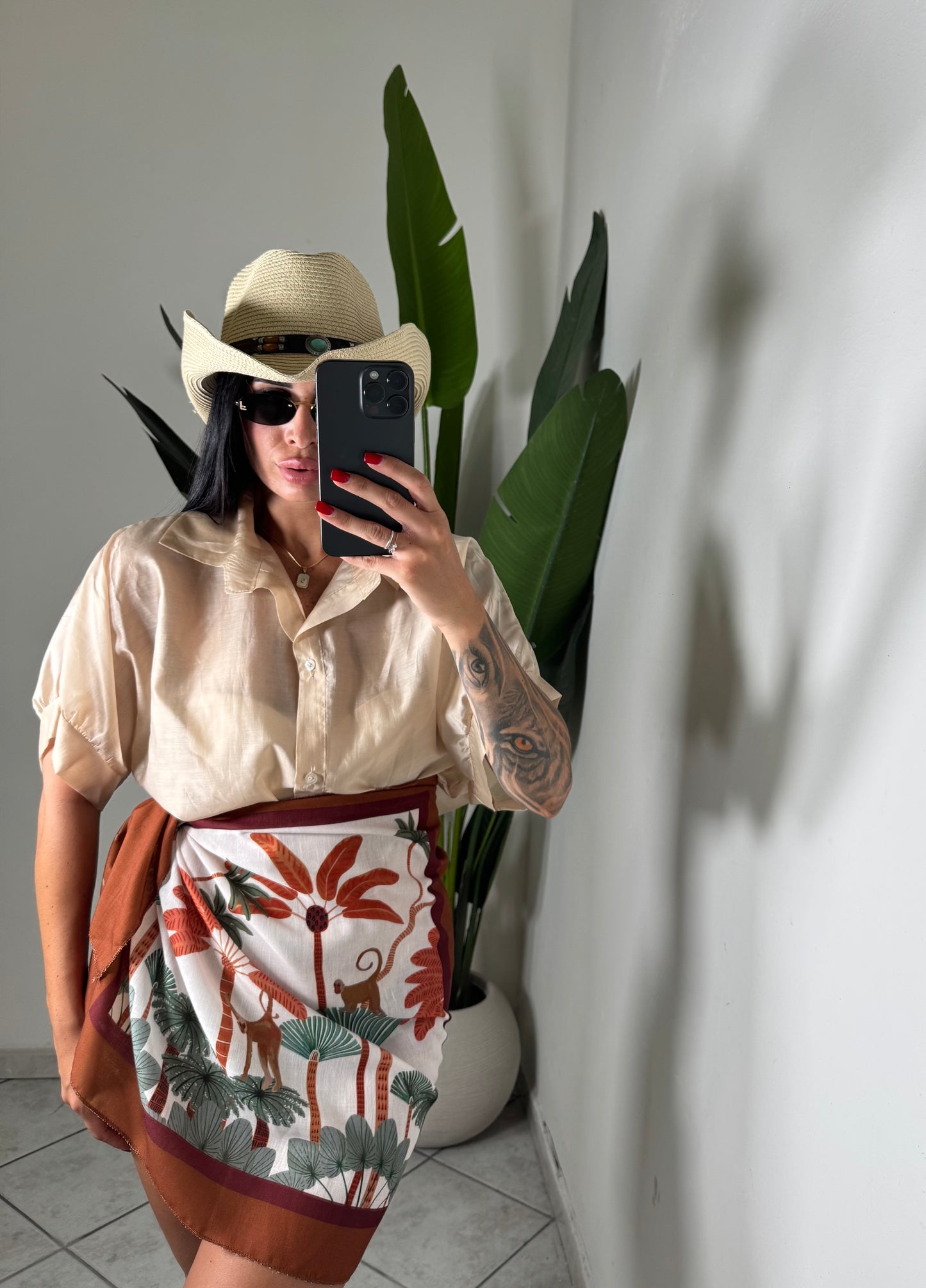 Camicia raso mezza manica✨