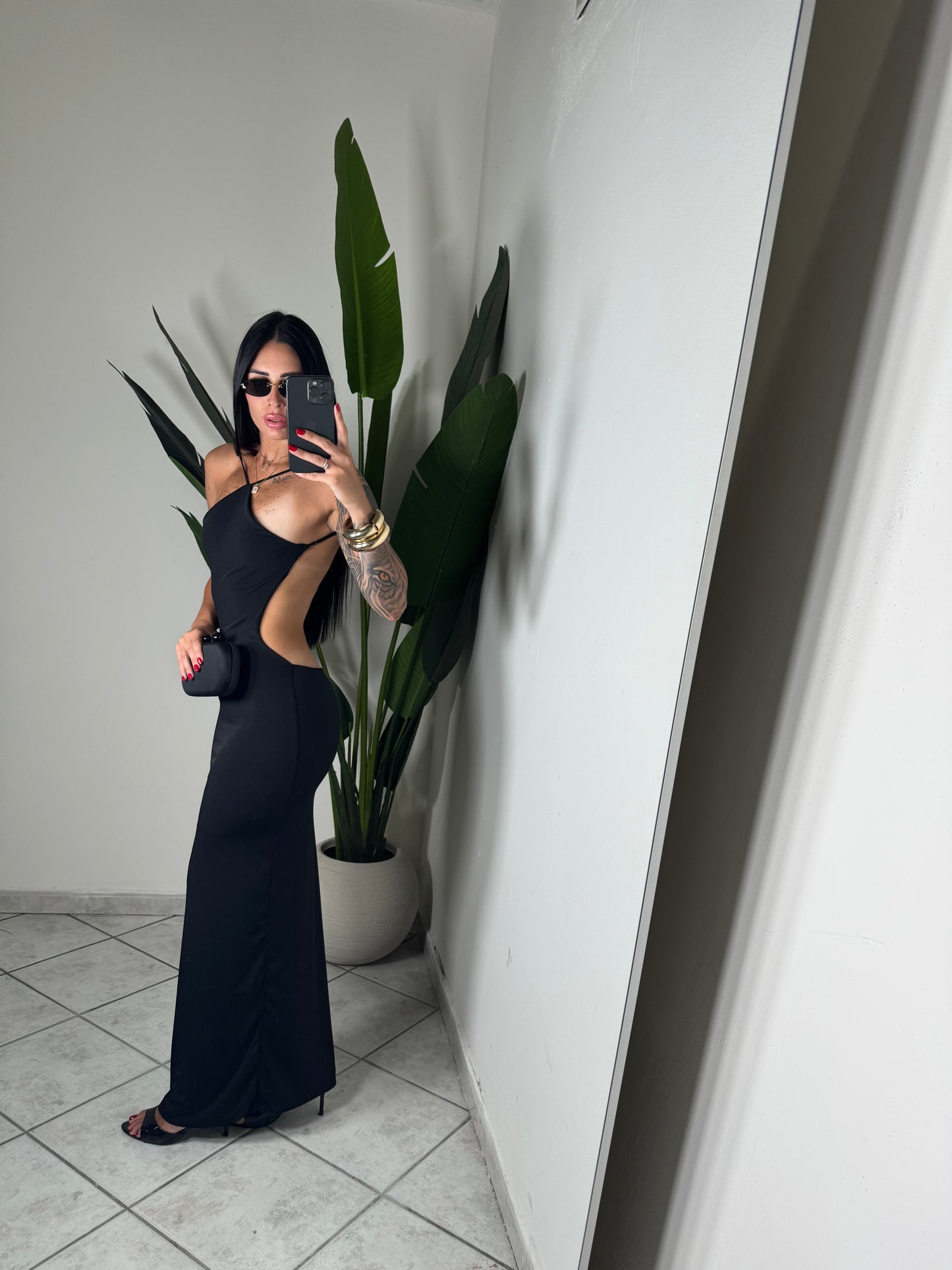 Long dress Licra✨nero
