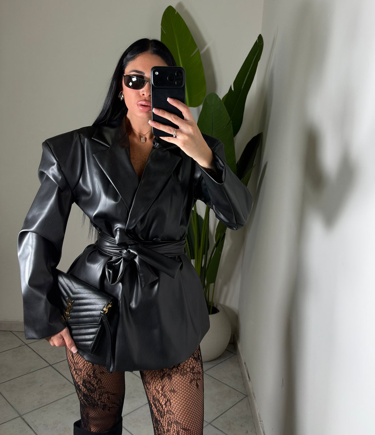 Blazer dress eco-pelle✨
