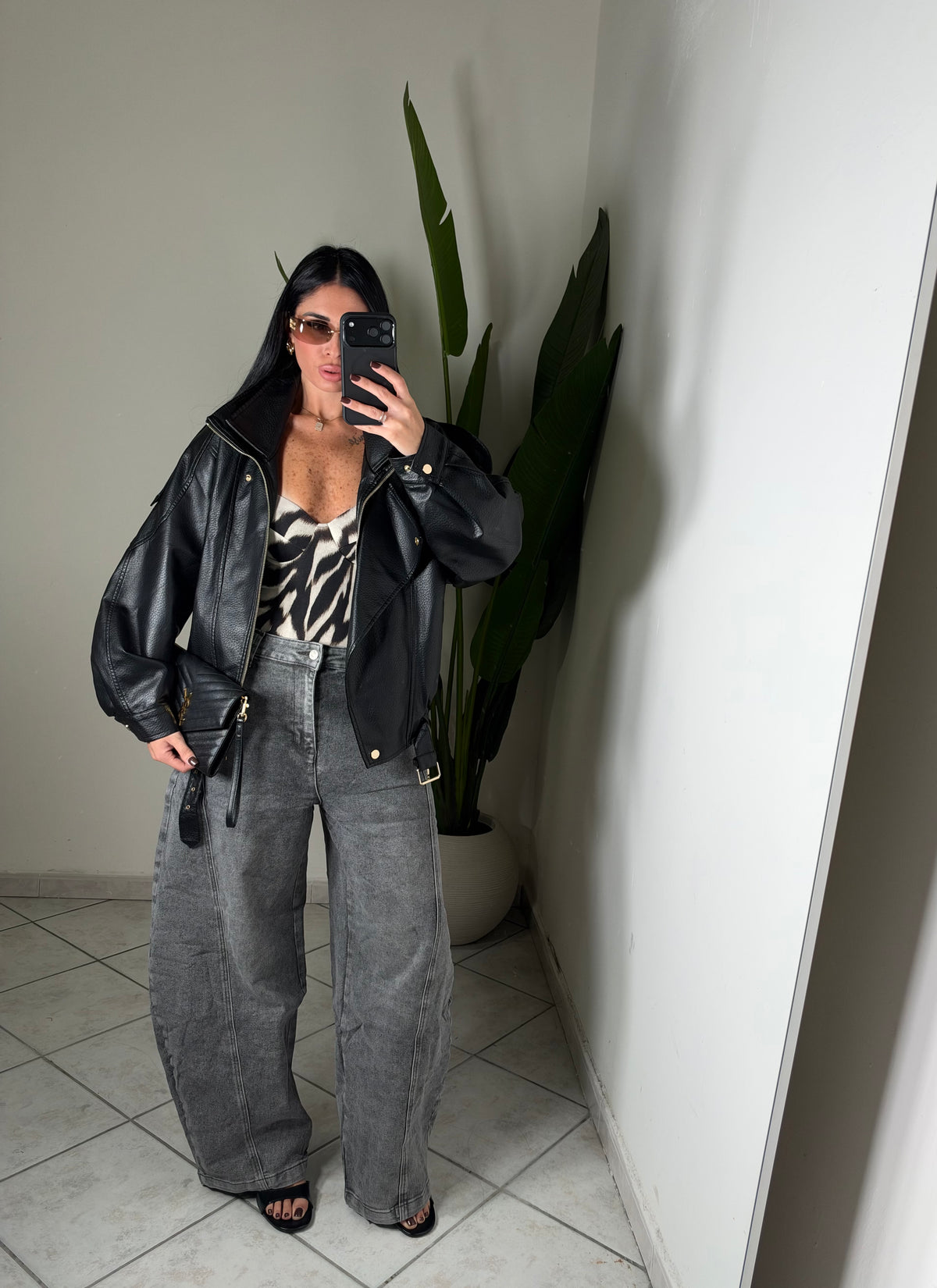 Chiodo mood Zara ✨nero