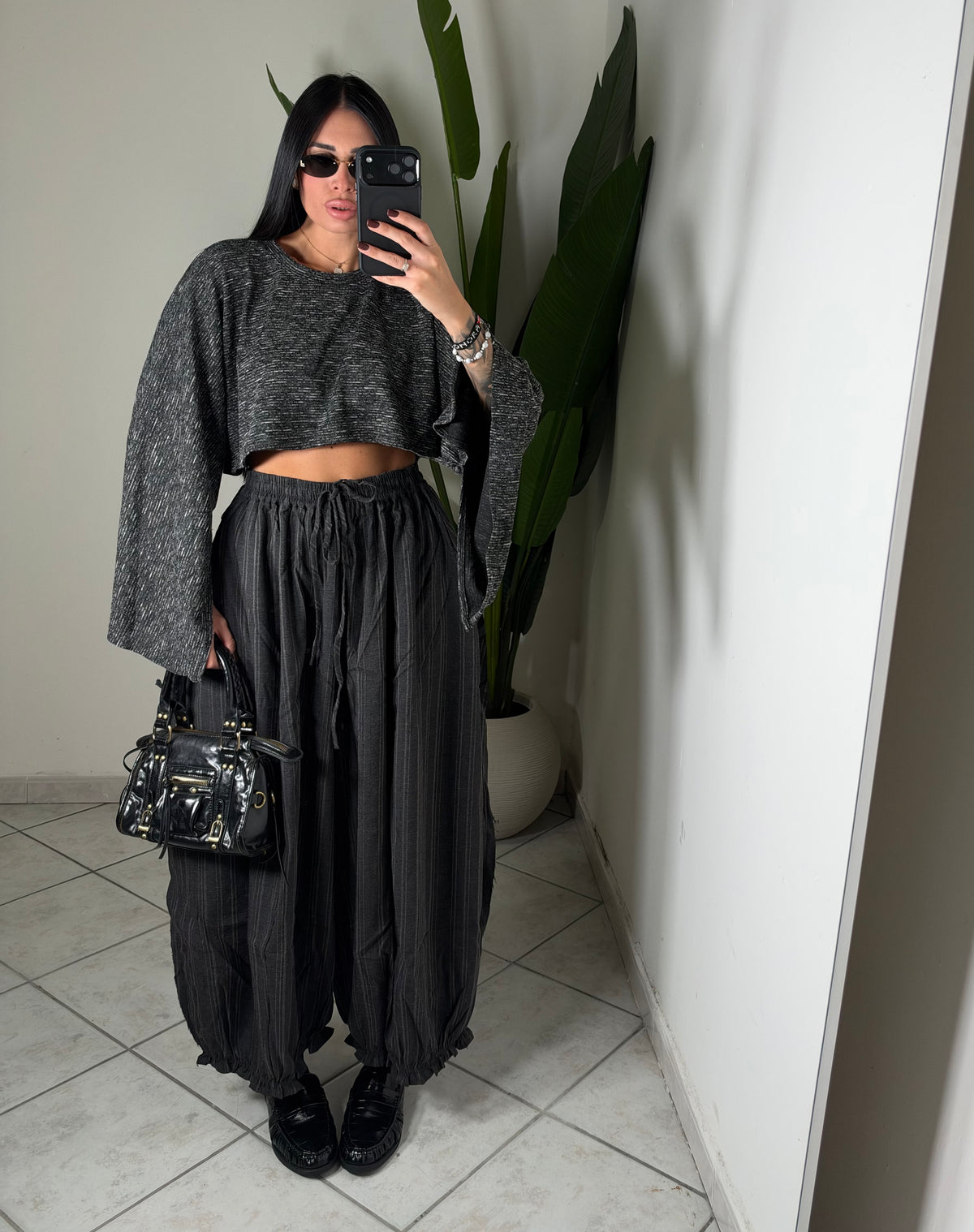 Pantalone ballon gris✨
