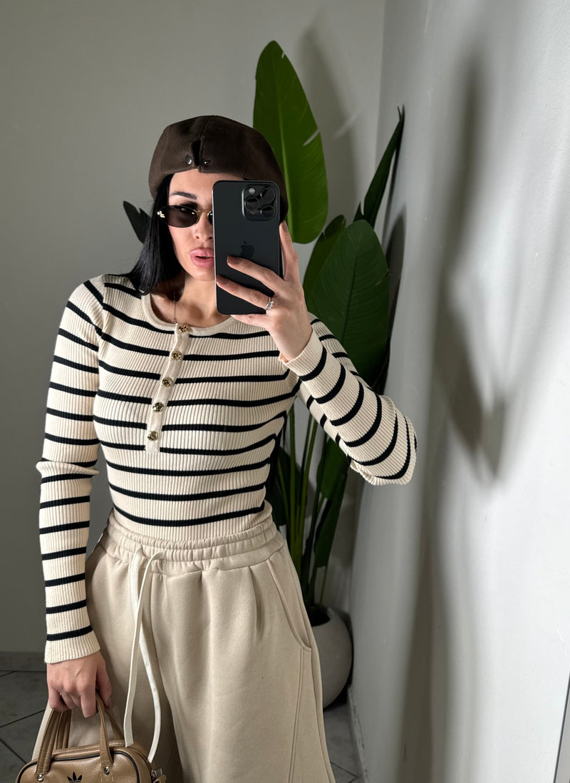 Body righe ✨beige