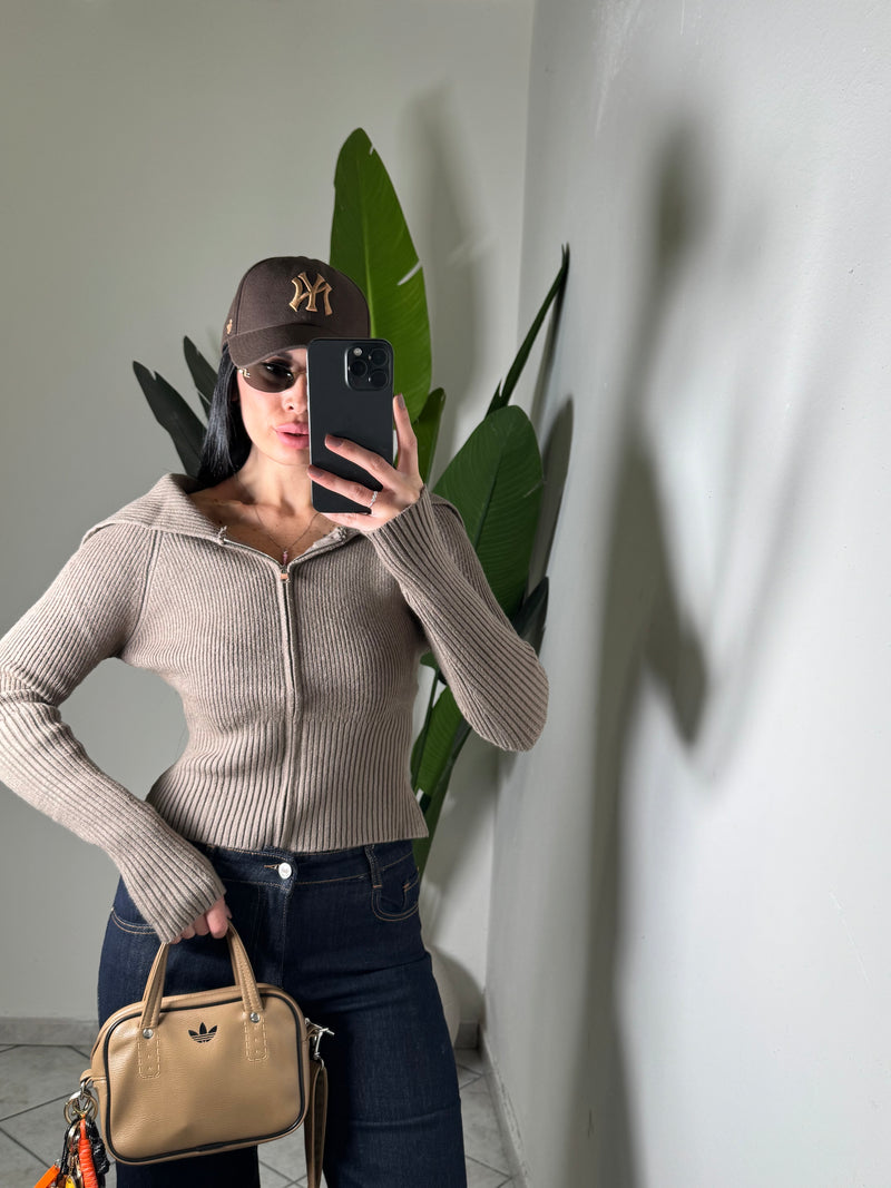 Pull ZIP SCOLLO A BARCA✨