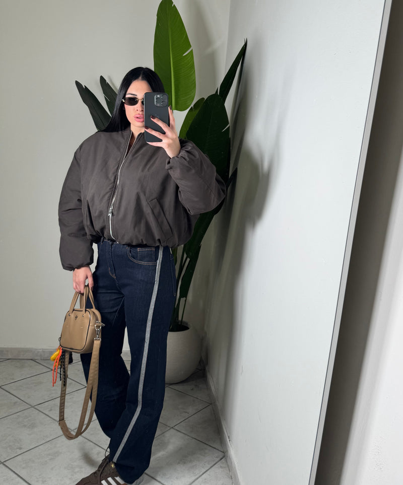 Bomber lumina marrone✨