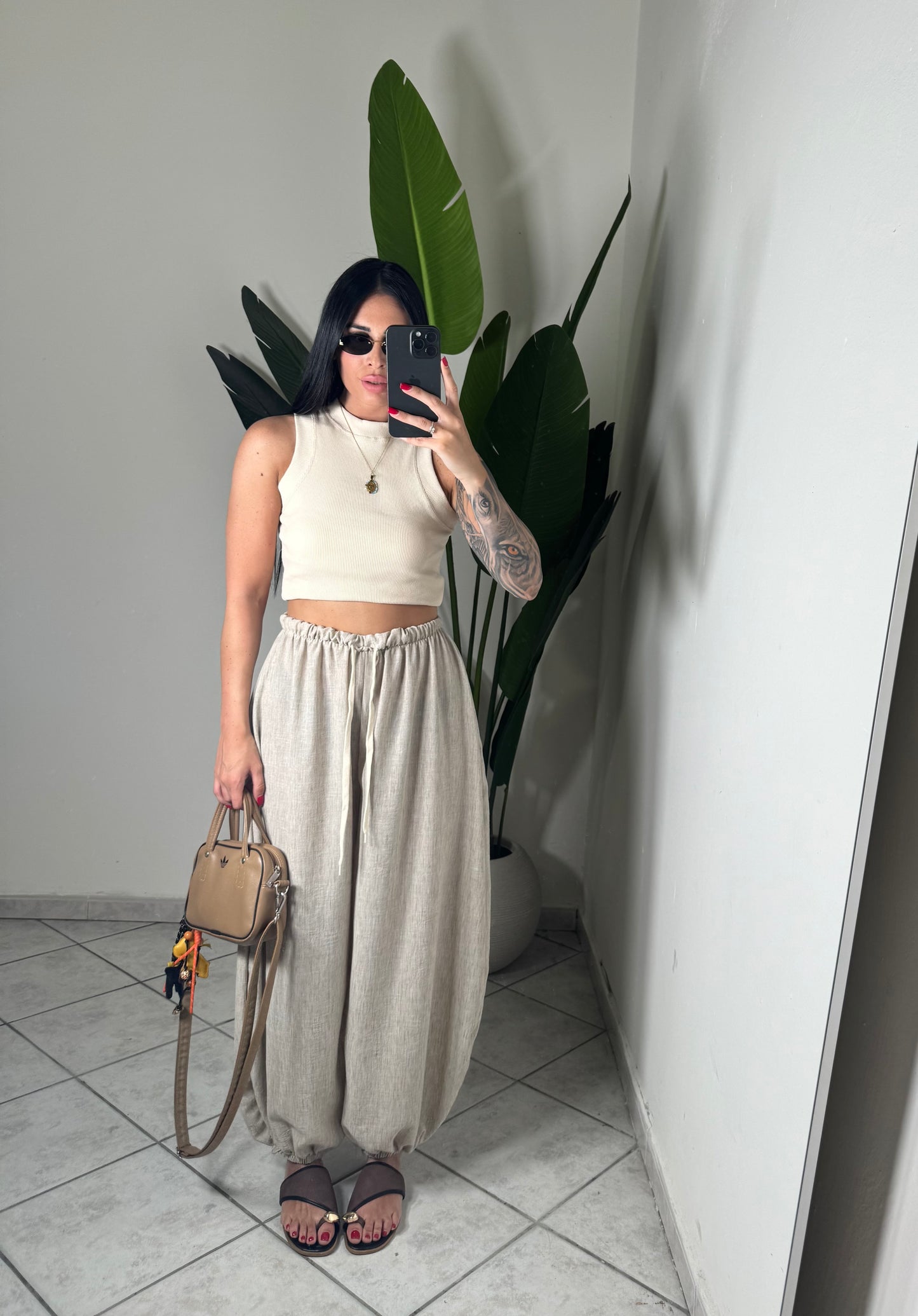 Pantalone lino ballon✨