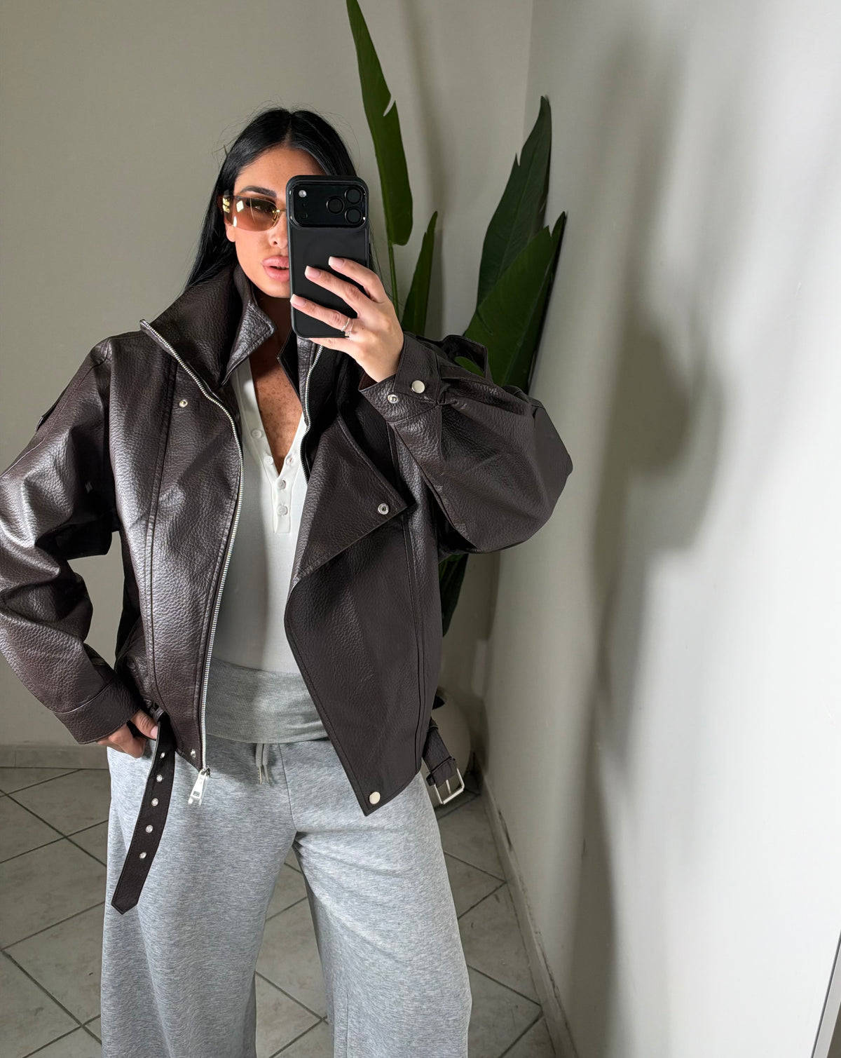 Chiodo mood Zara✨marrone