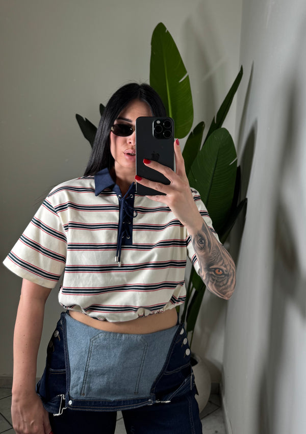 POLO CROP✨