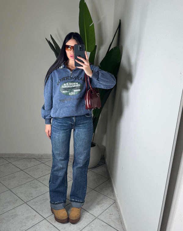Felpa vintage✨blu