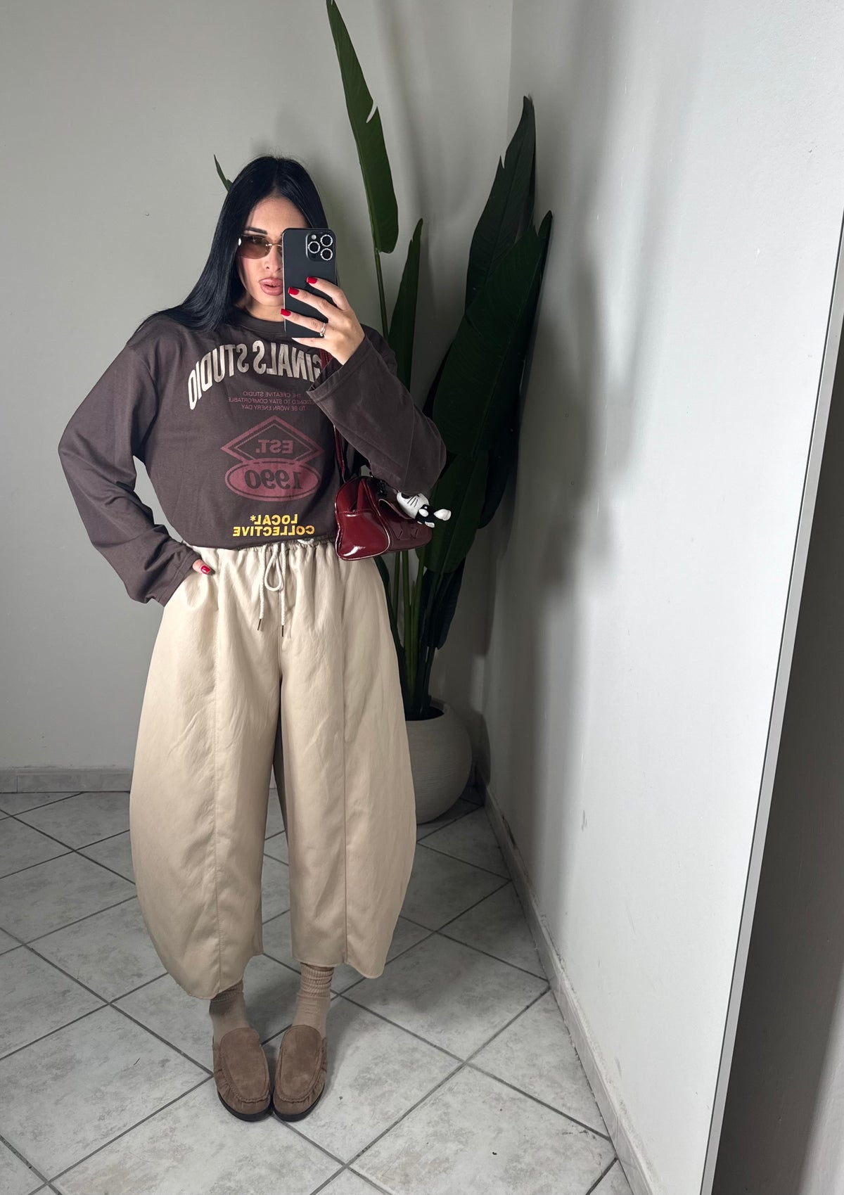 Maxi bermuda eco-pelle✨beige