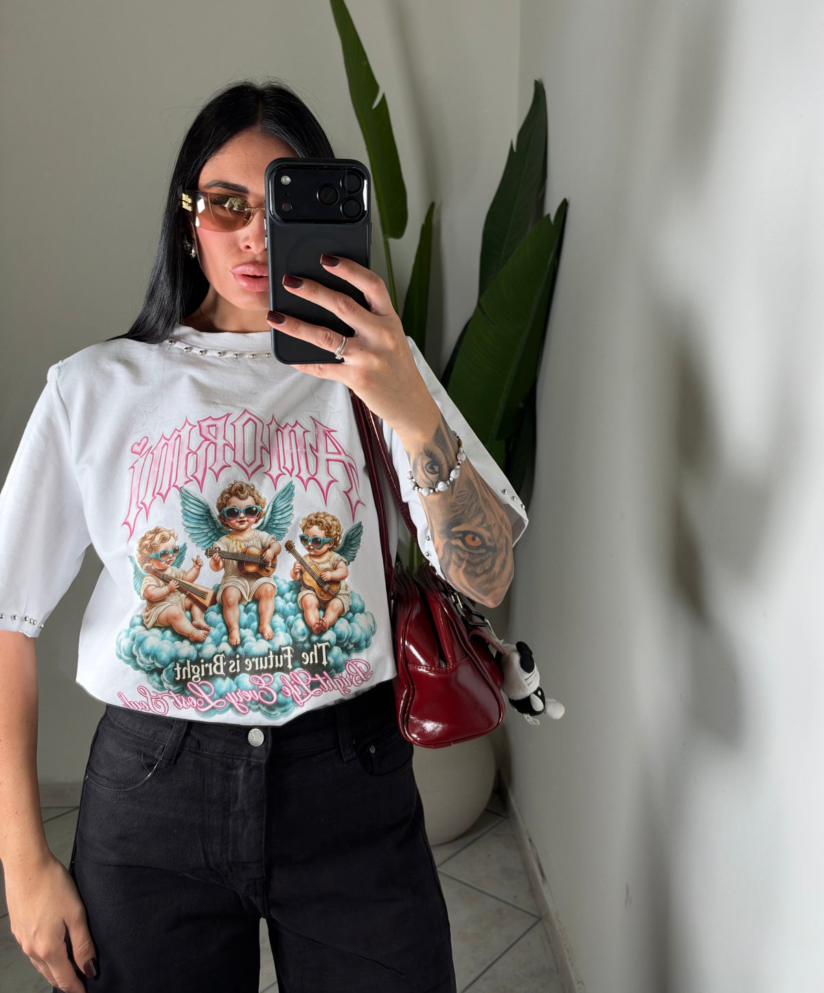 T-shirt borchie amormi✨