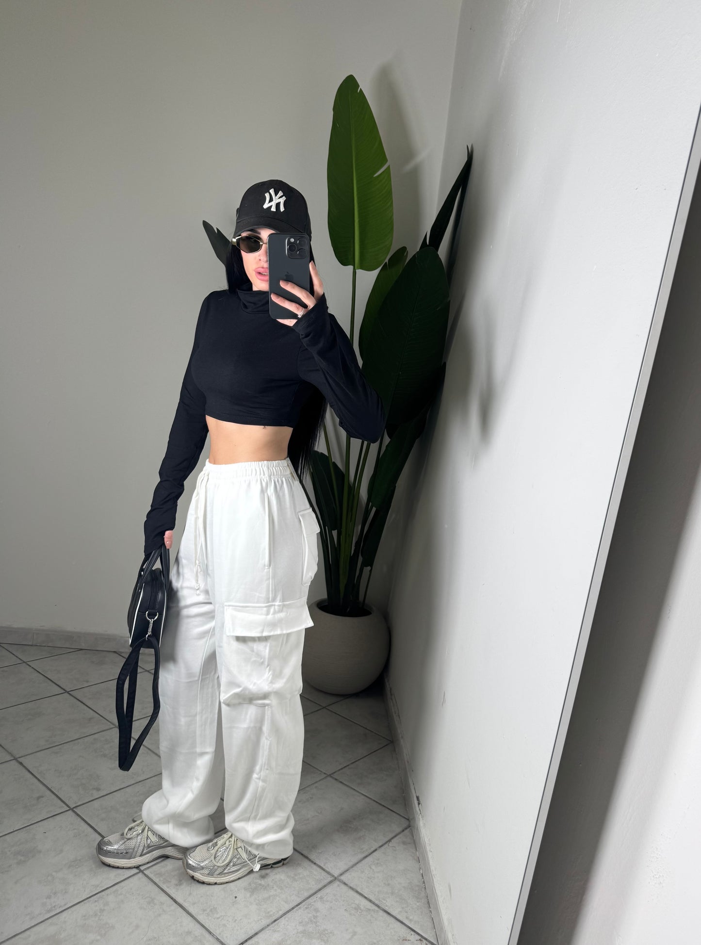 Pantalone tuta cargo✨