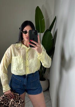 Camicia velata gialla✨