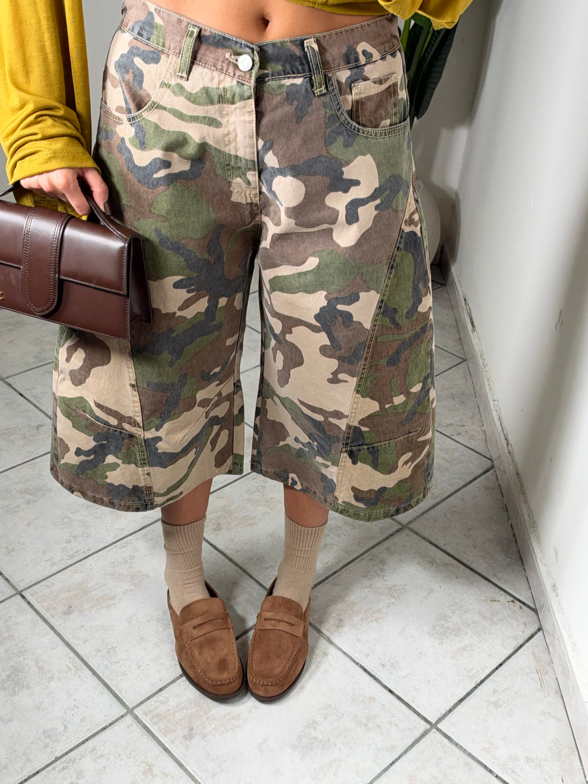 Maxi bermuda militare✨