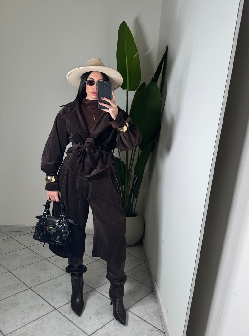 TRENCH JUST WEST✨marrone