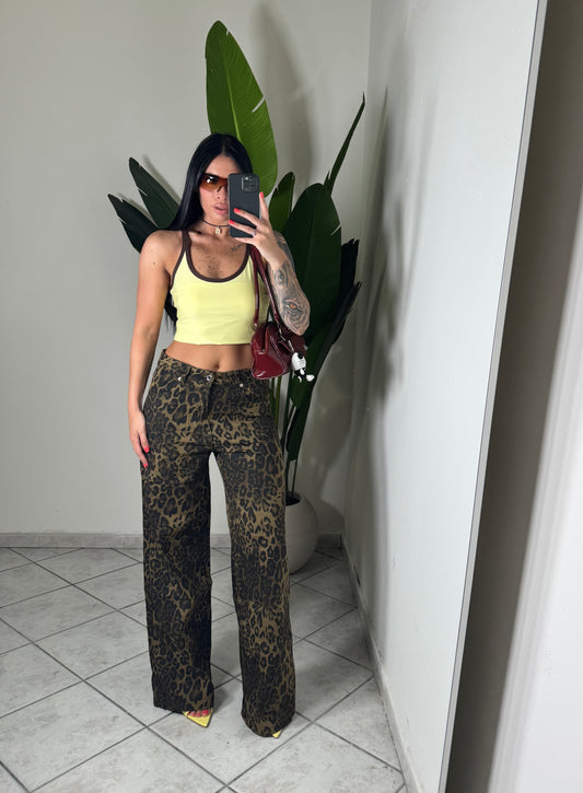 Wide leg maculato✨