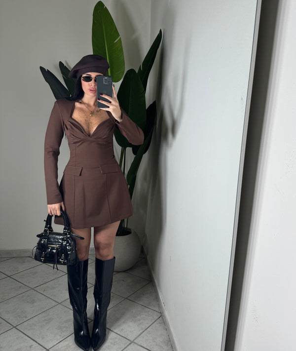 DRESS paris✨marrone