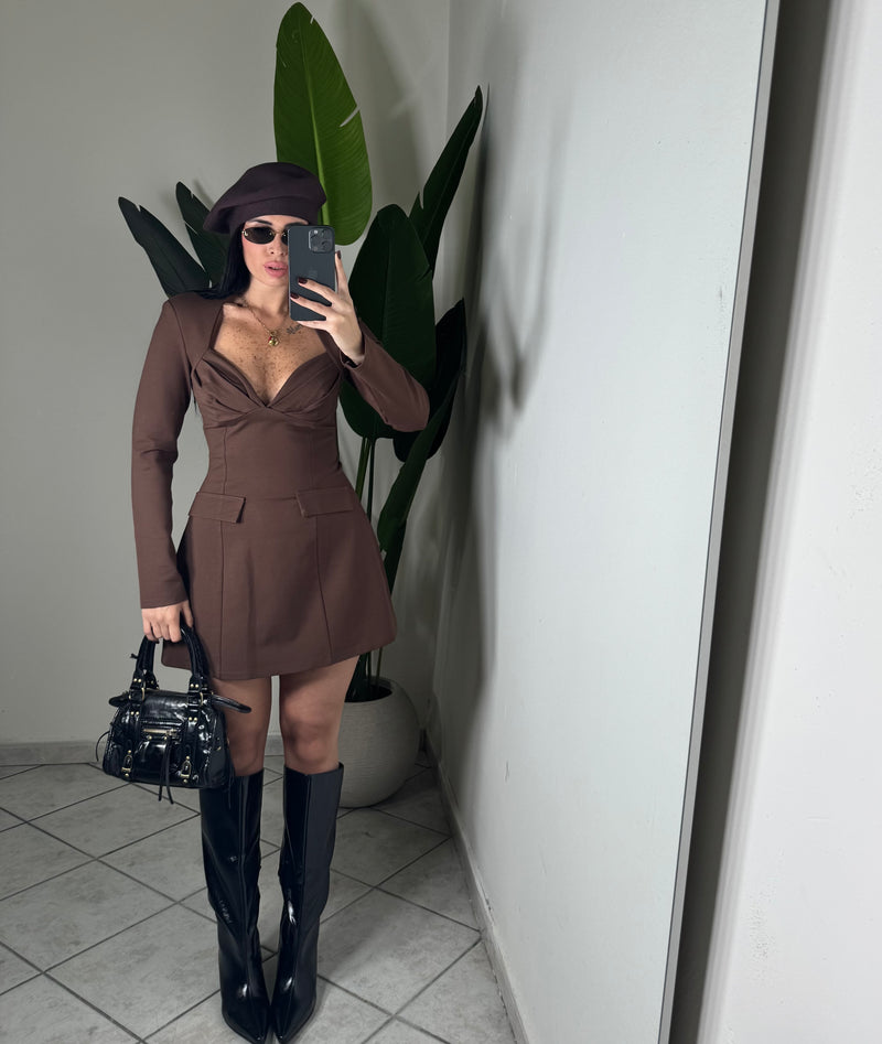 DRESS paris✨marrone