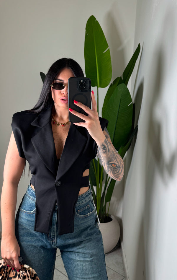 Blazer crop ✨nero