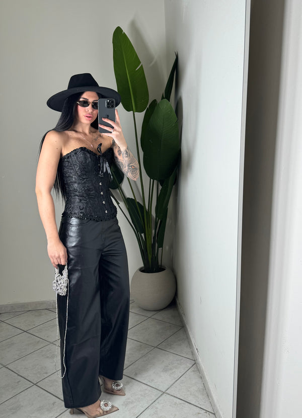 Pantalone eco-pelle nero✨