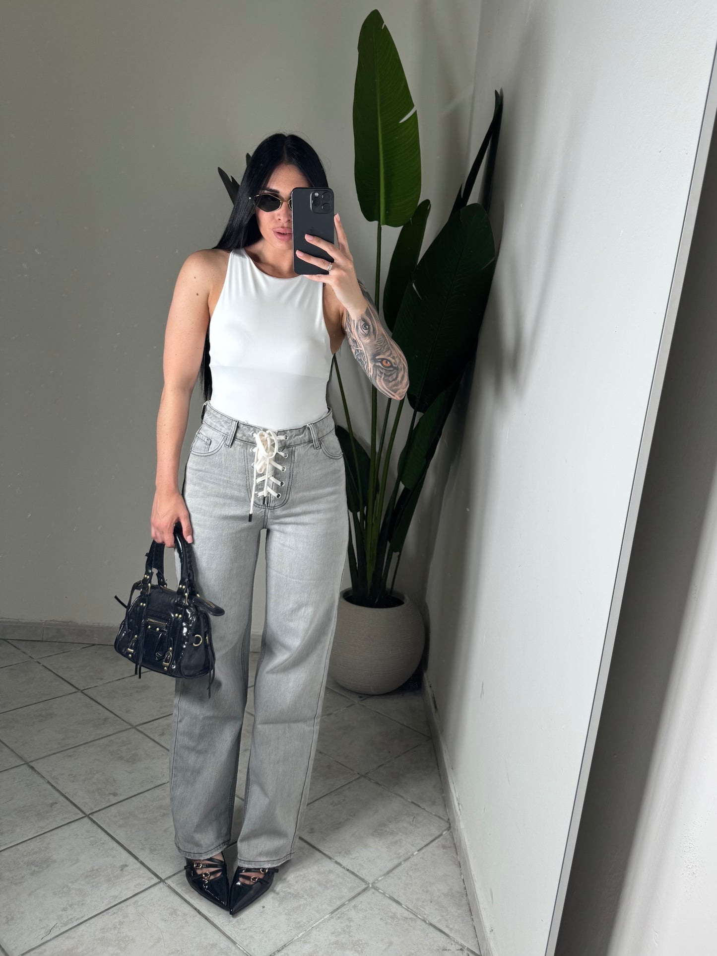 Jeans folyrose con lacci✨