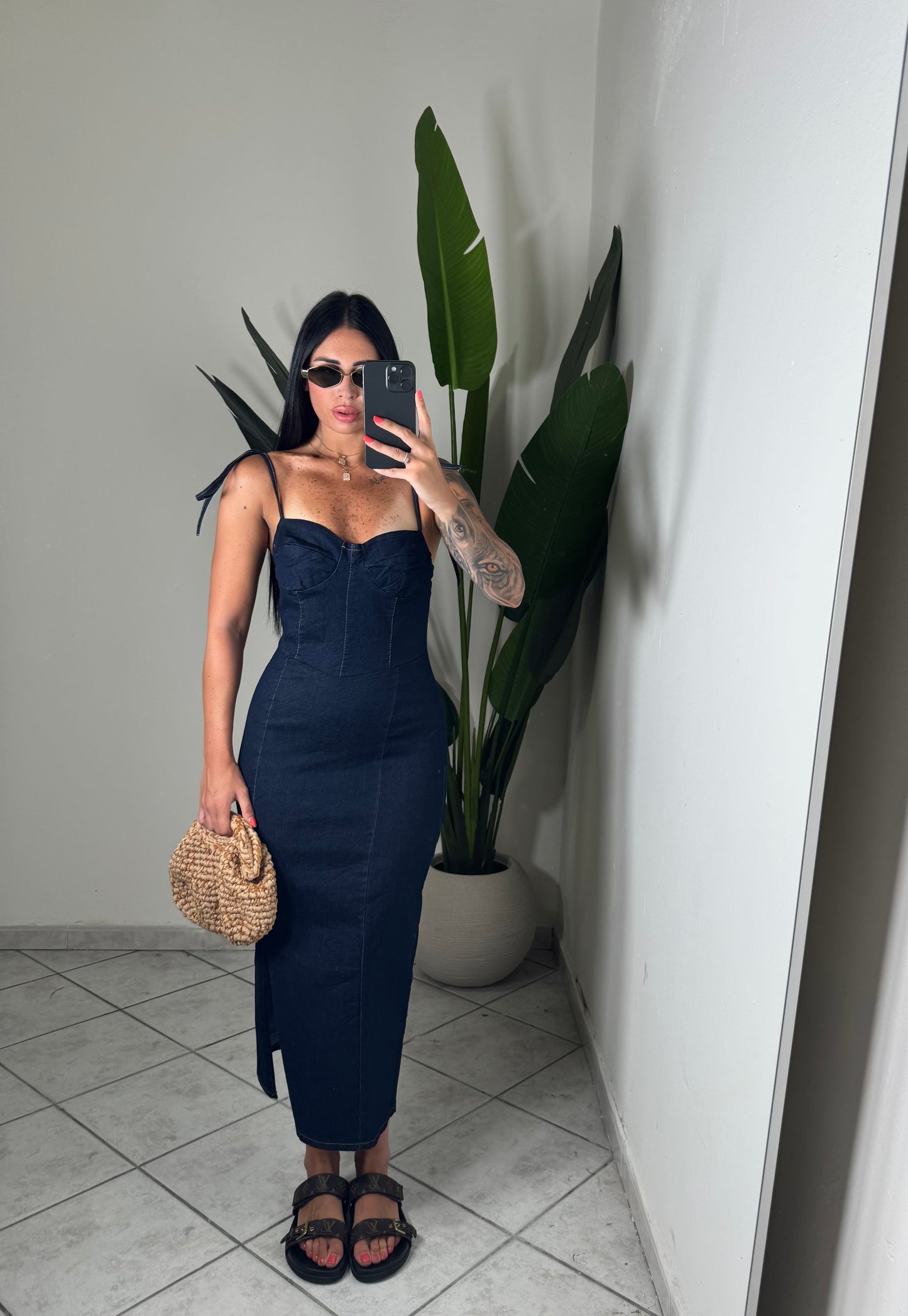 Long dress denim✨