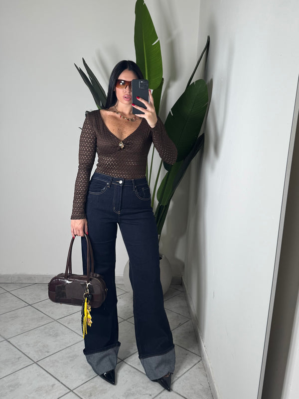 Jeans piegone blu✨