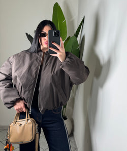 Bomber lumina marrone✨