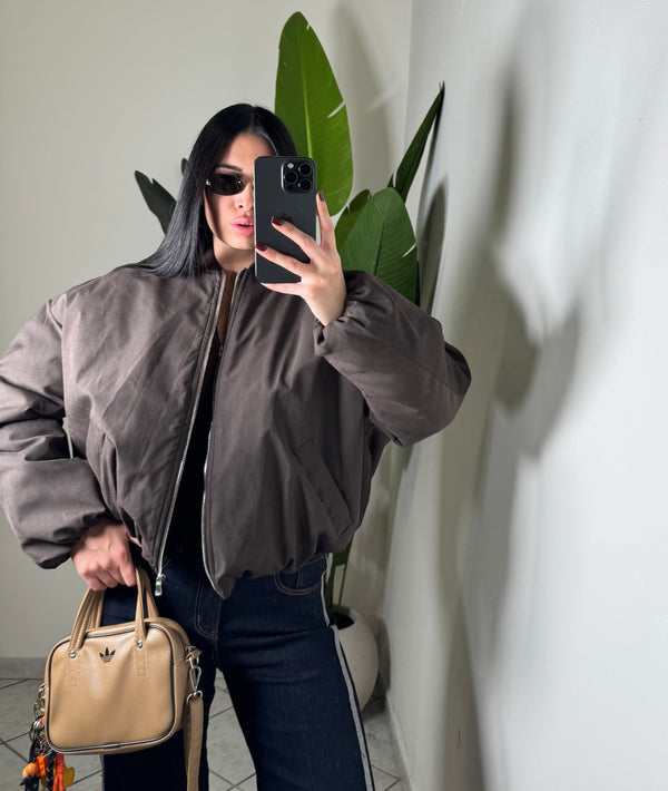 Bomber lumina marrone✨