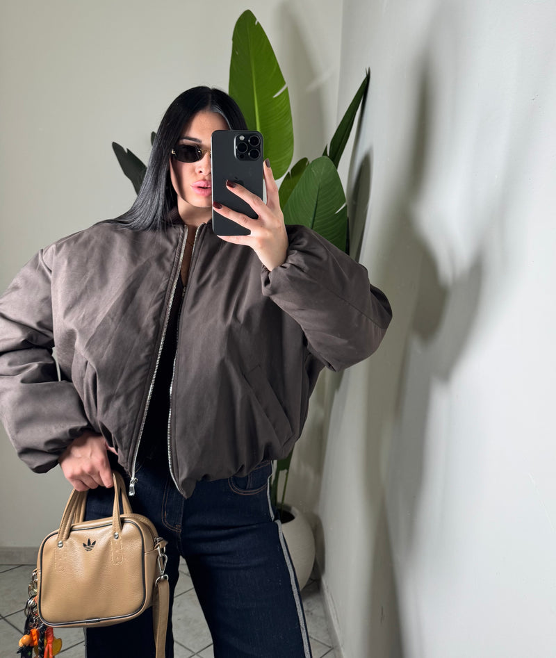 Bomber lumina marrone✨