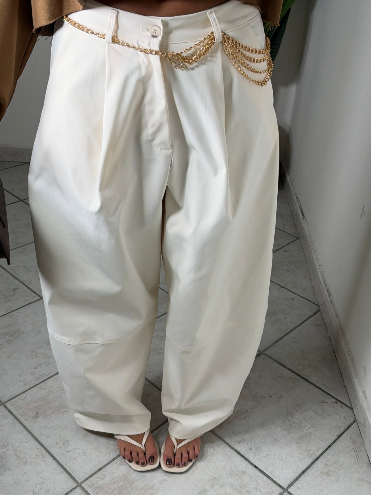 Pantalone JUST WEST✨panna