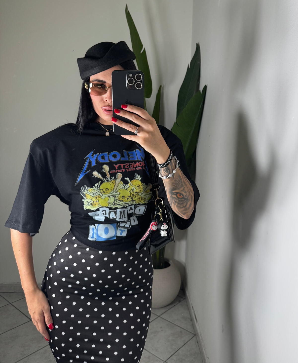 T-shirt crop melody✨