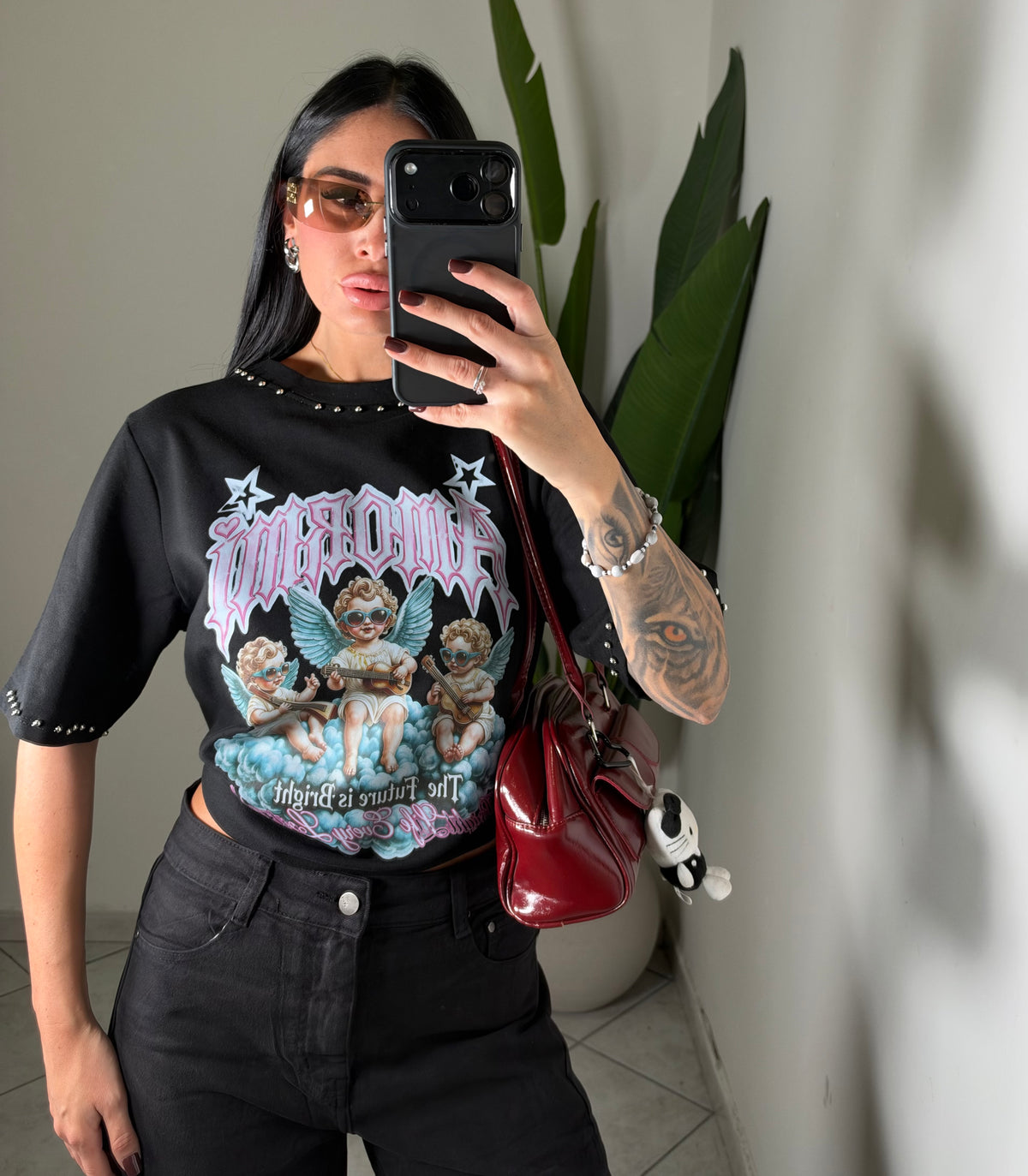 T-shirt borchie amormi✨