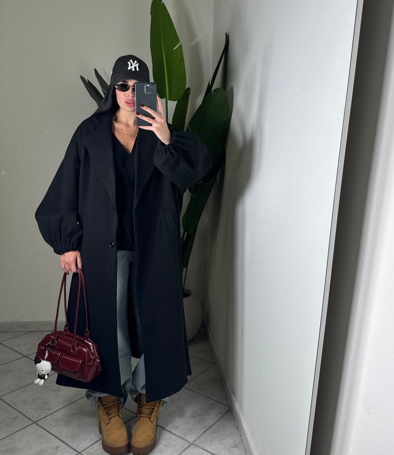 Maxi coat ballon✨nero