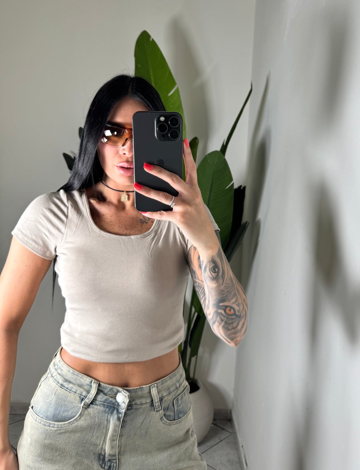 Magliettina crop con coppe✨