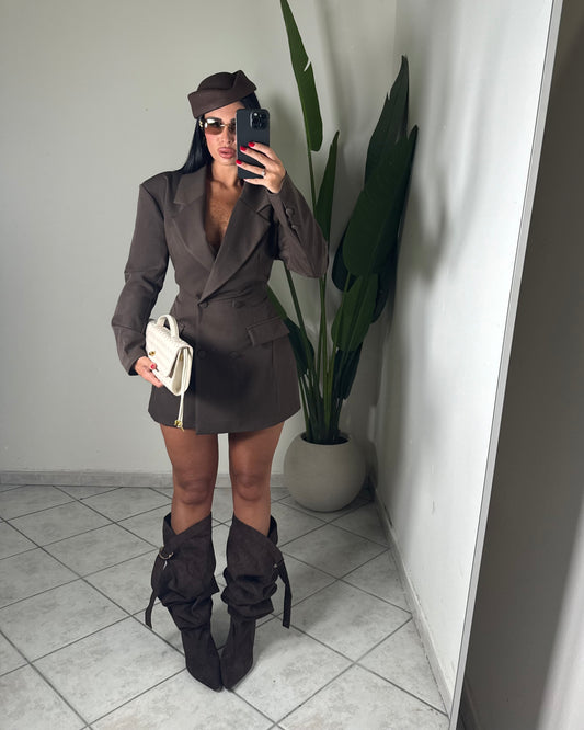 Blazer dress GINNY✨marrone