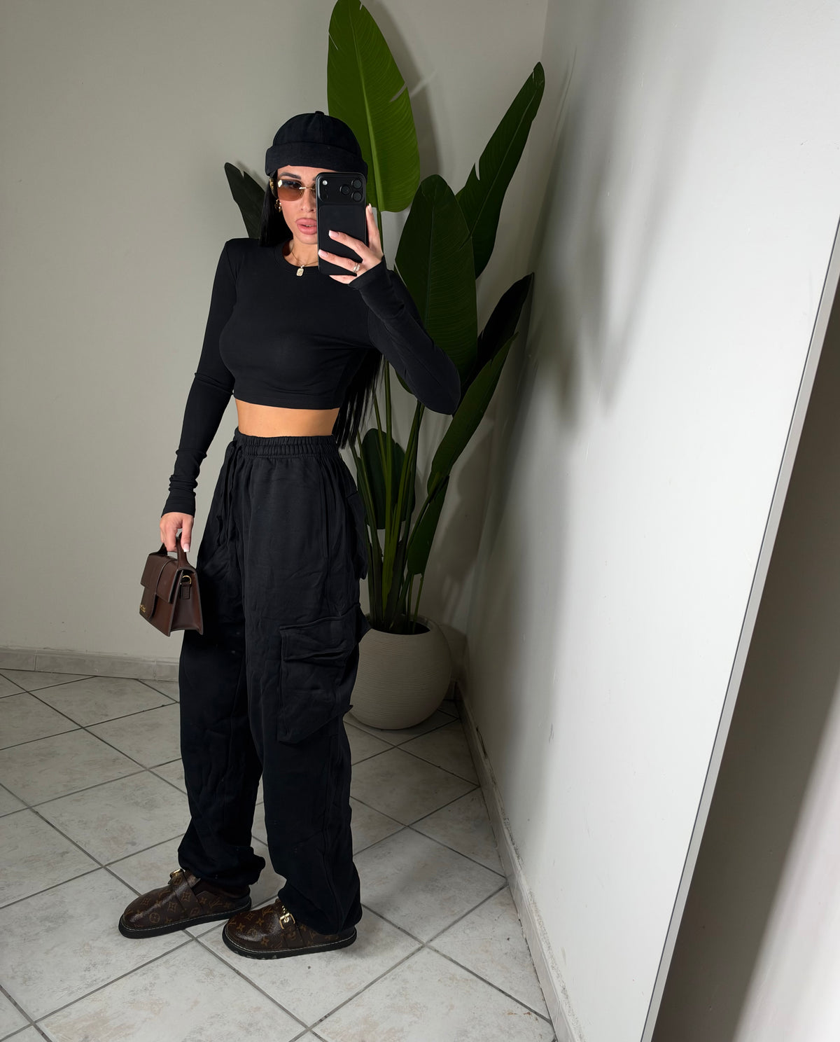 Pantalone cargo✨nero