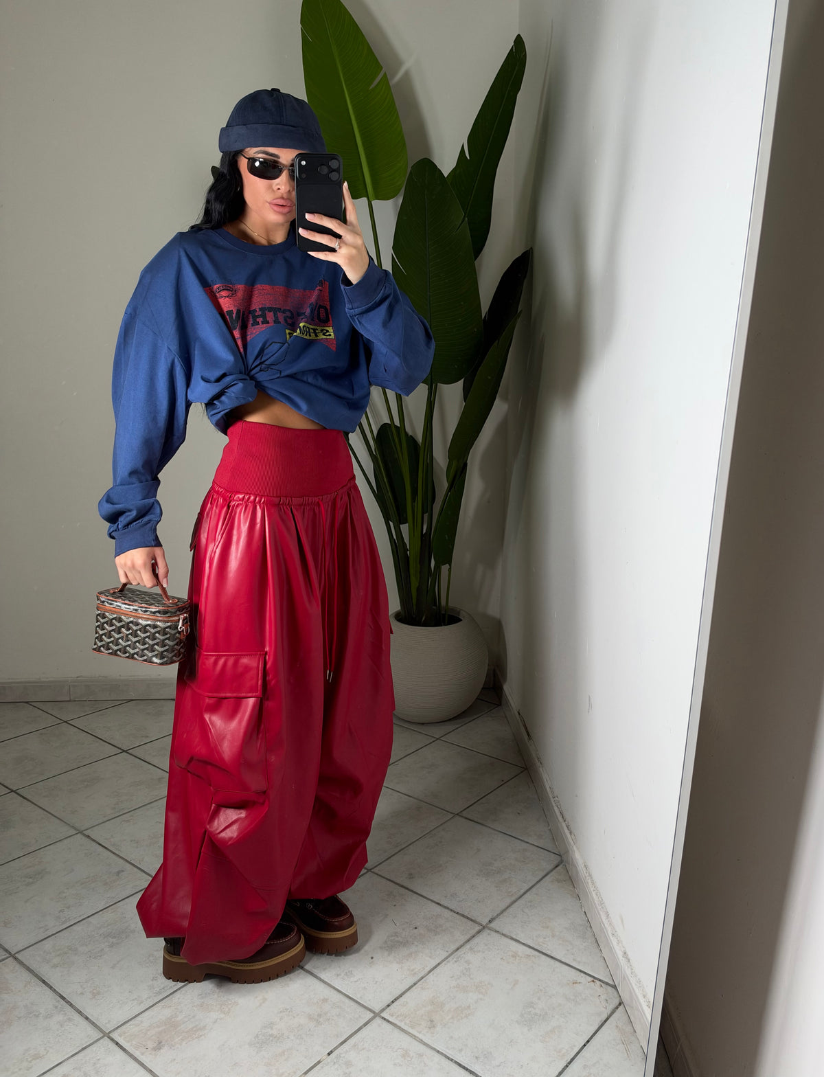 Pantalone cargo✨RED