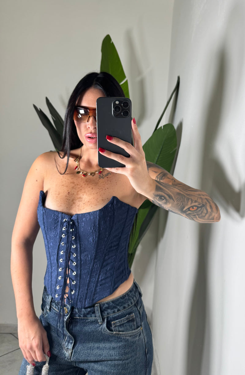 Corpetto rose blu✨