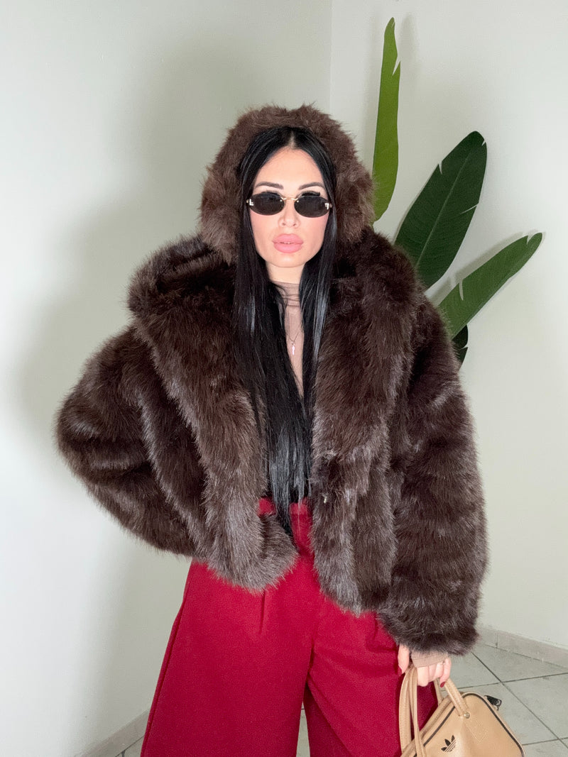 PELLICCIA MARRONE✨